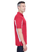 Harriton Men's Side Blocked Micro-Piqu Polo red/ white ModelSide