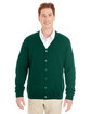 Harriton Men's Pilbloc V-Neck Button Cardigan Sweater  