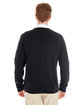 Harriton Men's Pilbloc V-Neck Button Cardigan Sweater black ModelBack