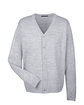 Harriton Men's Pilbloc V-Neck Button Cardigan Sweater grey heather OFFront