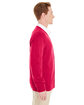 Harriton Men's Pilbloc V-Neck Button Cardigan Sweater red ModelSide