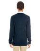 Harriton Ladies' Pilbloc V-Neck Button Cardigan Sweater dark navy ModelBack