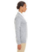 Harriton Ladies' Pilbloc V-Neck Button Cardigan Sweater grey heather ModelSide