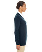 Harriton Ladies' Pilbloc V-Neck Button Cardigan Sweater dark navy ModelSide