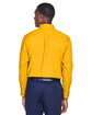 Harriton Men's Easy Blend Long-Sleeve TwillShirt withStain-Release sunray yellow ModelBack