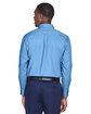 Harriton Men's Easy Blend Long-Sleeve TwillShirt withStain-Release lt college blue ModelBack