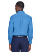 Harriton Men's Easy Blend Long-Sleeve TwillShirt withStain-Release nautical blue ModelBack