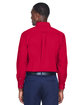 Harriton Men's Easy Blend Long-Sleeve TwillShirt withStain-Release red ModelBack