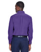Harriton Men's Easy Blend Long-Sleeve TwillShirt withStain-Release team purple ModelBack