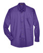Harriton Men's Easy Blend Long-Sleeve TwillShirt withStain-Release team purple FlatFront