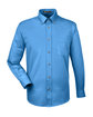 Harriton Men's Easy Blend Long-Sleeve TwillShirt withStain-Release nautical blue OFFront