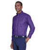 Harriton Men's Easy Blend Long-Sleeve TwillShirt withStain-Release team purple ModelQrt