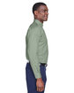 Harriton Men's Easy Blend Long-Sleeve TwillShirt withStain-Release dill ModelSide