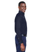 Harriton Men's Easy Blend Long-Sleeve TwillShirt withStain-Release navy ModelSide