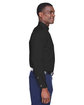 Harriton Men's Easy Blend Long-Sleeve TwillShirt withStain-Release  ModelSide