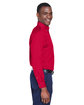 Harriton Men's Easy Blend Long-Sleeve TwillShirt withStain-Release red ModelSide