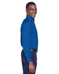 Harriton Men's Easy Blend Long-Sleeve TwillShirt withStain-Release french blue ModelSide