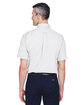 Harriton Men's Easy Blend Short-Sleeve Twill Shirt withStain-Release white ModelBack