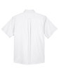 Harriton Men's Easy Blend Short-Sleeve Twill Shirt withStain-Release white FlatBack