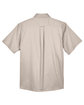 Harriton Men's Easy Blend Short-Sleeve Twill Shirt withStain-Release stone FlatBack