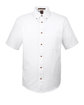 Harriton Men's Easy Blend Short-Sleeve Twill Shirt withStain-Release white OFFront