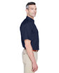 Harriton Men's Easy Blend Short-Sleeve Twill Shirt withStain-Release navy ModelSide
