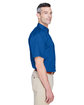 Harriton Men's Easy Blend Short-Sleeve Twill Shirt withStain-Release french blue ModelSide
