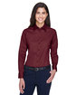Harriton Ladies' Easy Blend Long-Sleeve TwillShirt with Stain-Release  