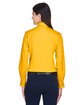 Harriton Ladies' Easy Blend Long-Sleeve TwillShirt with Stain-Release sunray yellow ModelBack