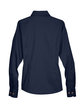 Harriton Ladies' Easy Blend Long-Sleeve TwillShirt with Stain-Release navy FlatBack