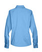 Harriton Ladies' Easy Blend Long-Sleeve TwillShirt with Stain-Release lt college blue FlatBack