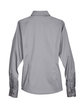 Harriton Ladies' Easy Blend Long-Sleeve TwillShirt with Stain-Release dark grey FlatBack