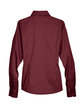 Harriton Ladies' Easy Blend Long-Sleeve TwillShirt with Stain-Release wine FlatBack