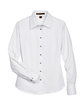 Harriton Ladies' Easy Blend Long-Sleeve TwillShirt with Stain-Release white FlatFront