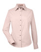 Harriton Ladies' Easy Blend Long-Sleeve TwillShirt with Stain-Release blush OFFront