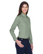 Harriton Ladies' Easy Blend Long-Sleeve TwillShirt with Stain-Release dill ModelQrt