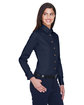 Harriton Ladies' Easy Blend Long-Sleeve TwillShirt with Stain-Release navy ModelQrt