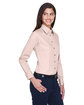 Harriton Ladies' Easy Blend Long-Sleeve TwillShirt with Stain-Release blush ModelQrt