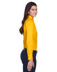 Harriton Ladies' Easy Blend Long-Sleeve TwillShirt with Stain-Release sunray yellow ModelSide