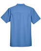 Harriton Men's Barbados Textured CampShirt pool blue FlatBack
