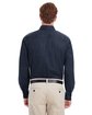 Harriton Men's Foundation Cotton Long-Sleeve Twill Shirt withTeflon dark navy ModelBack