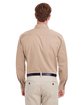 Harriton Men's Foundation Cotton Long-Sleeve Twill Shirt withTeflon khaki ModelBack
