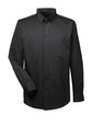Harriton Men's Foundation Cotton Long-Sleeve Twill Shirt withTeflon black OFFront