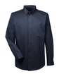 Harriton Men's Foundation Cotton Long-Sleeve Twill Shirt withTeflon dark navy OFFront