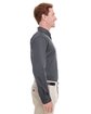 Harriton Men's Foundation Cotton Long-Sleeve Twill Shirt withTeflon  ModelSide