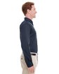 Harriton Men's Foundation Cotton Long-Sleeve Twill Shirt withTeflon dark navy ModelSide