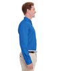 Harriton Men's Foundation Cotton Long-Sleeve Twill Shirt withTeflon french blue ModelSide