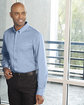 Harriton Men's Foundation Cotton Long-Sleeve Twill Shirt withTeflon  Lifestyle