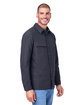 Harriton Unisex Flex Twill Overshirt dark charcoal ModelQrt