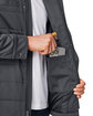 Harriton Unisex Guardian Soft Shell Chore Coat dark charcoal FlatBack